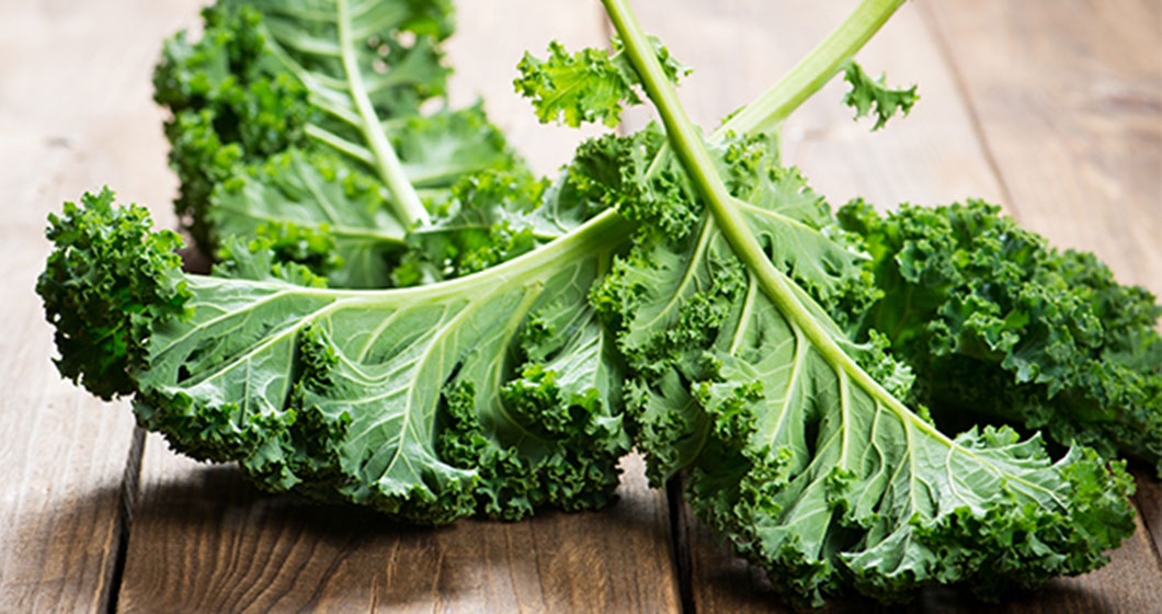 Kale leaves for healthy, radiant skin and well-being