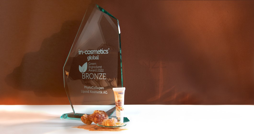in-cosmetics Global Green Ingredient Bronze Award for the Plant-Based Collagen Alternative PhytoCollagen