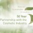 Logo Lipoid Kosmetik 50 years partnership with the cosmetic industry