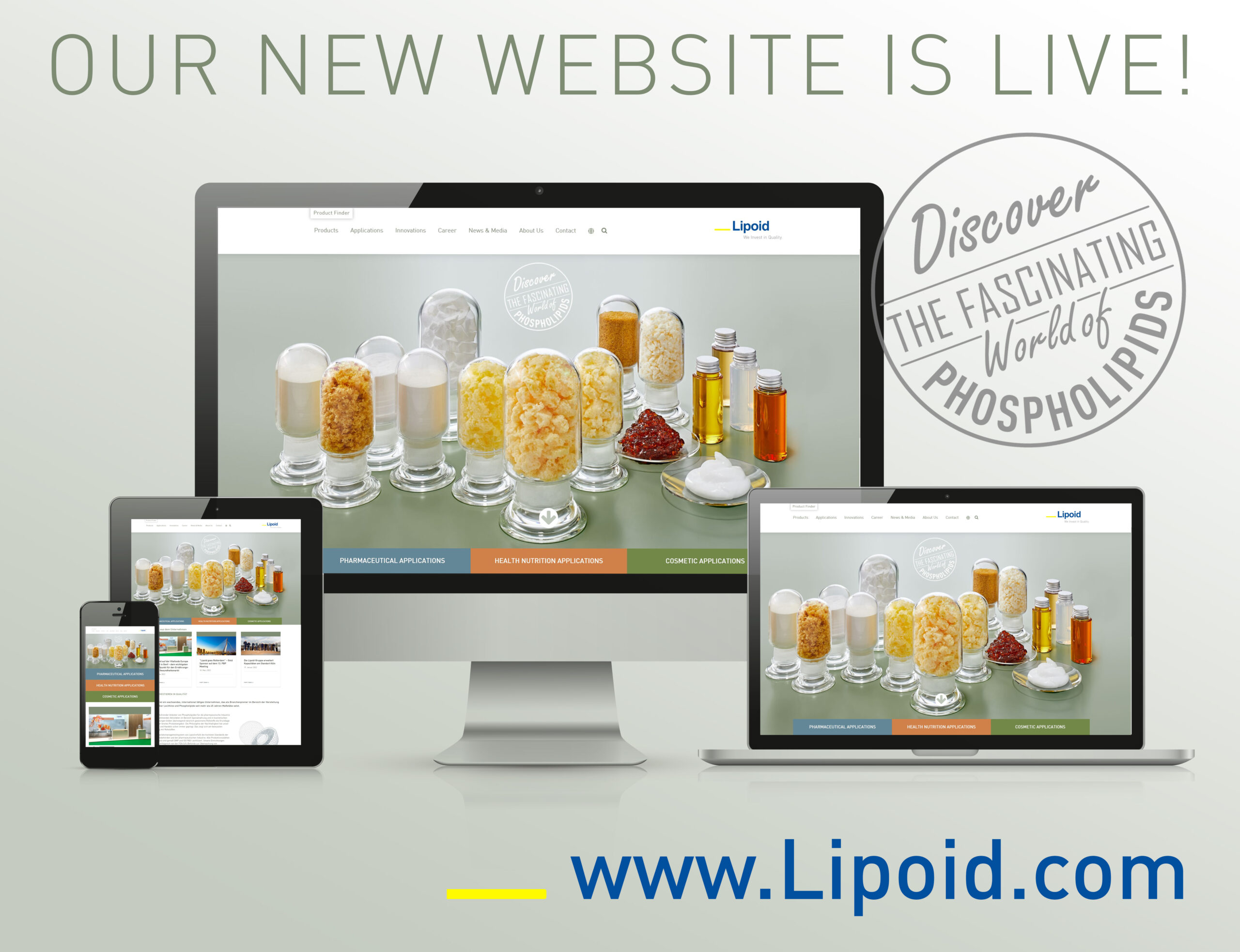 New LIPOID website is live discover phospholipids