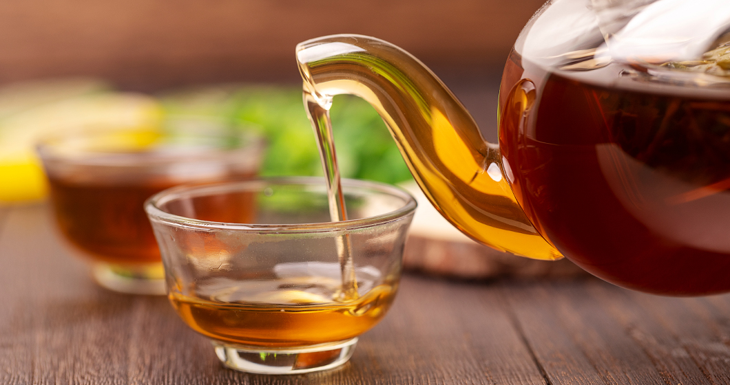 Cosmetic tea extracts fit traditional self care rituals in natural beauty concept