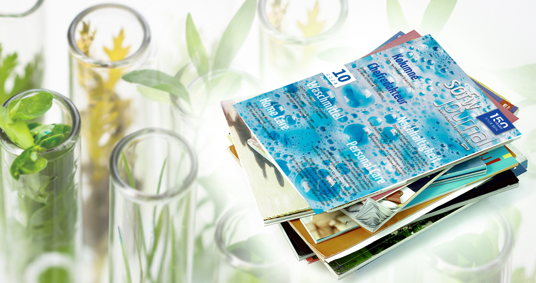 SOFW magazine article about golden immortelle flower for firm and even skin body care
